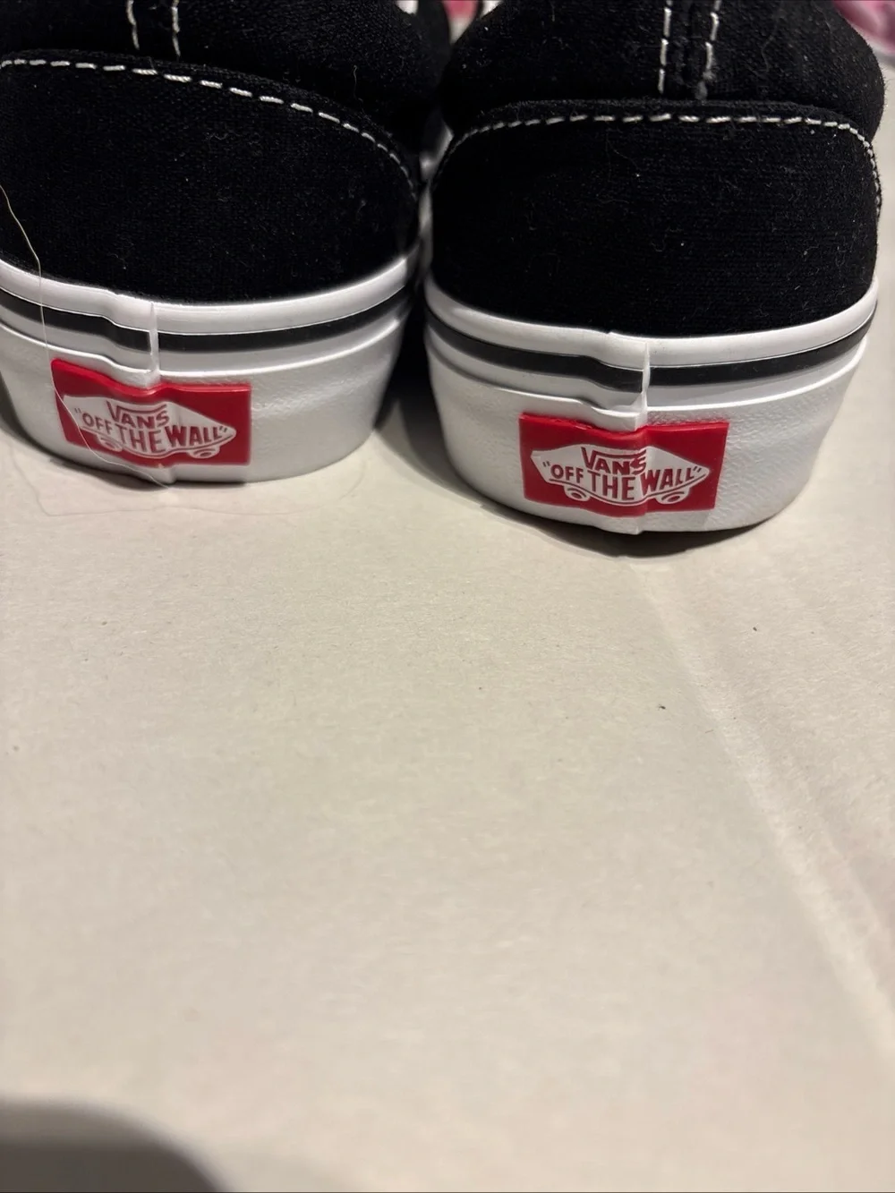 Vans Black & White Skull Flame Slip-On Loafers